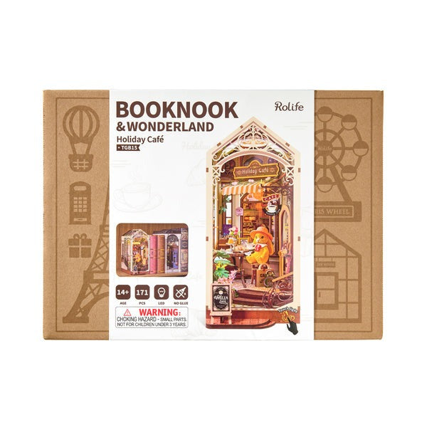 Rolife Holiday Cafe DIY Book Nook Shelf Insert TGB15