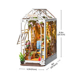 Robotime Rolife Holiday Garden House DIY Book Nook Shelf Insert TGB06