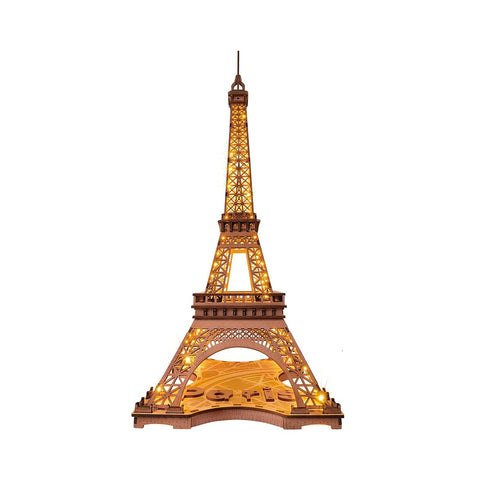 Robotime Rolife Night of the Eiffel Tower 3D Wooden Puzzle TGL01