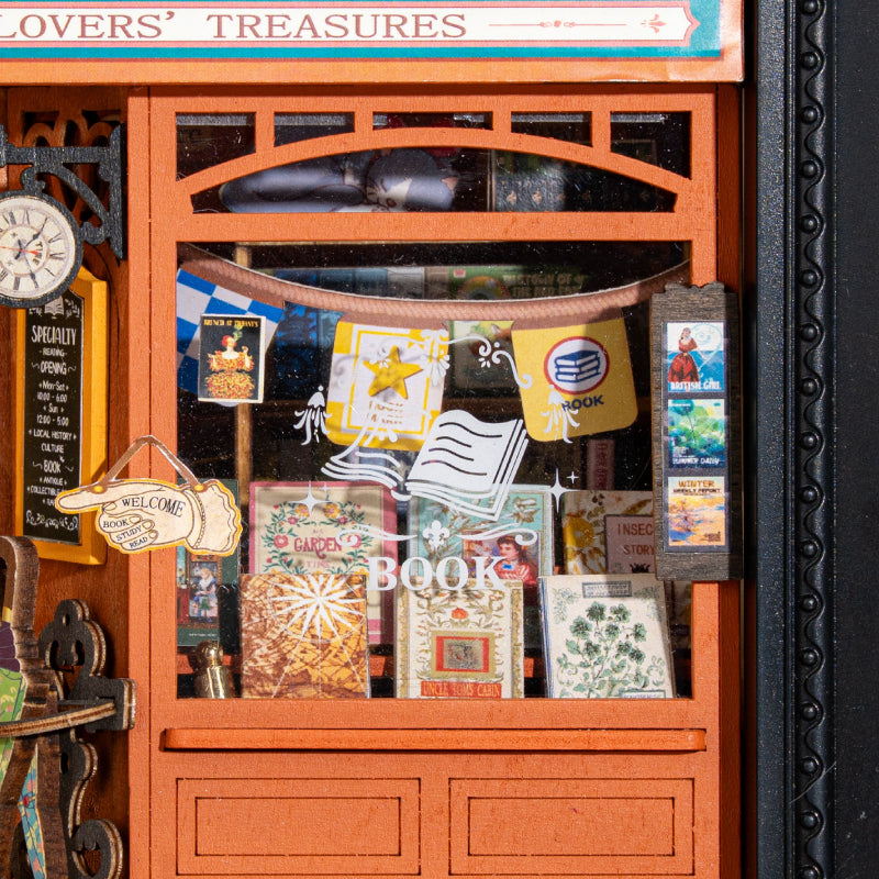 Robotime Rolife タイムトラベル DIY ブックヌークシェルフインサート TGB04