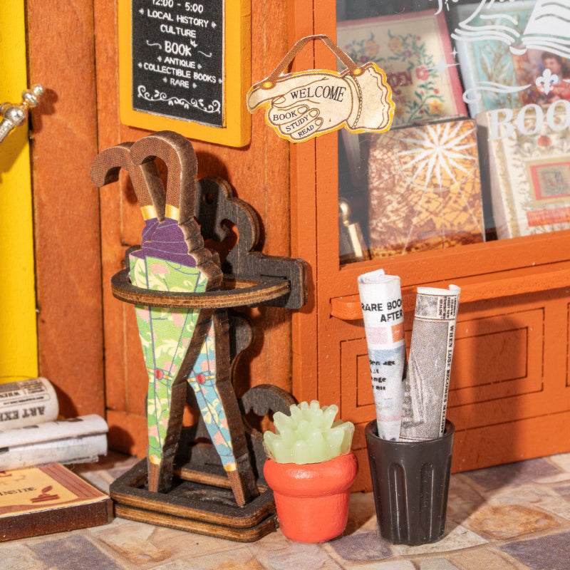 Robotime Rolife タイムトラベル DIY ブックヌークシェルフインサート TGB04