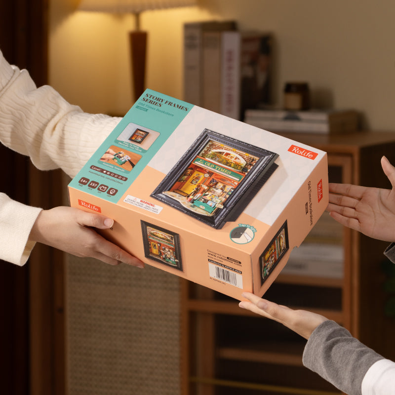 Robotime Rolife タイムトラベル DIY ブックヌークシェルフインサート TGB04