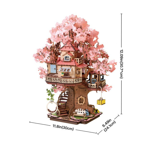 Rolife Sakura Tree House DIY Wooden 3D Puzzle TGS04