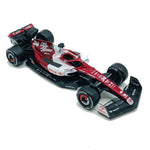 Bburago 2022 F1 アルファロメオ C42#77 バルテリ・ボッタス #24 レーシングカー 1:43 合金