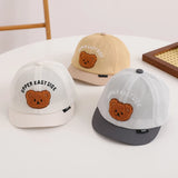 Bear Baby Hat Summer Mesh Adjustable 5-18M