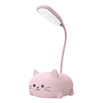 LED Desk Lamp for Kids Bedroom Cute Cat Lamp USB Rechargeable