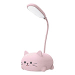 子供部屋用 LED デスクランプ かわいい猫ランプ USB 充電式