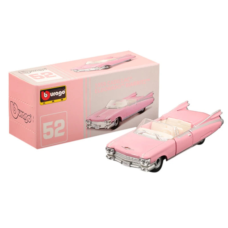 Bburago Premium TP, Pink 1959 Cadillac Scale Car Model Replica Collection