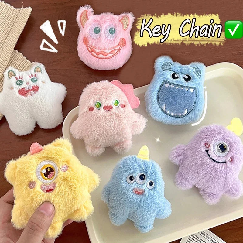 Cute Plush Monster Key chains