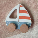 Wooden Toys Boat Truck Beetle Toy Car