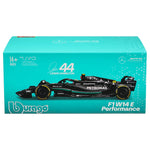Bburago 1:43 W14 2023 44# Hamilton Mercedes-AMG Petronas F1 Team #63 Russell Alloy Car Die Cast