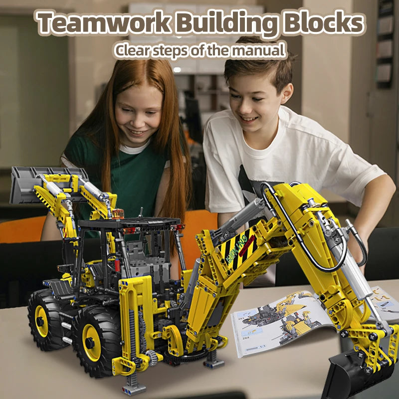 MOULD KING 17036 Motorized Excavator Building Block