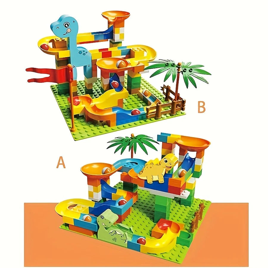 Marble Run Building Blocks Dinosaur Park