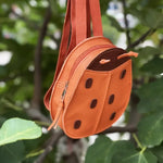 PU Leather Kids Backpack Pumpkin Pear Beetle