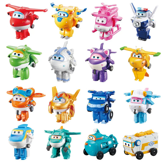 36 Types Super Wings 2" Scale Mini Transforming Anime