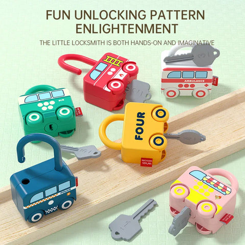 3 PCS Fun Matching Lock Toy Car