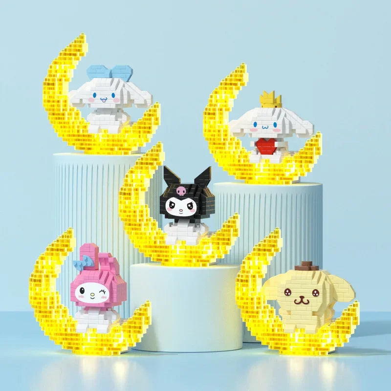 Keeppley Sanrio Moon Building Blocks Glow