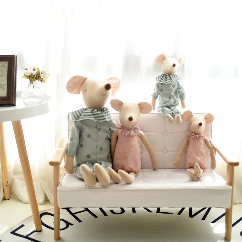 Little Cotton Bowknot Mouse Doll