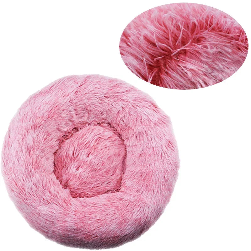 Cosy Round Plush Pet Bed 40-90cm