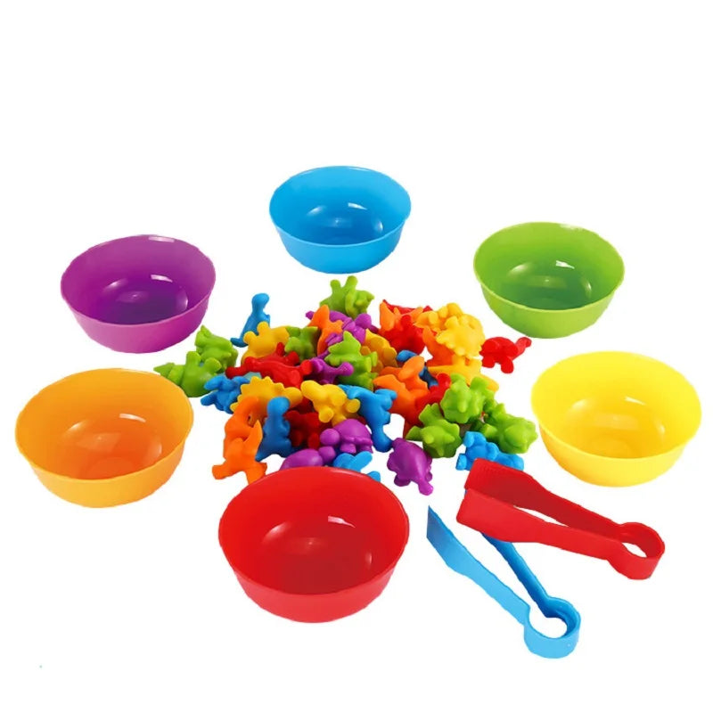 Montessori Toys Rainbow Animals Matching Game