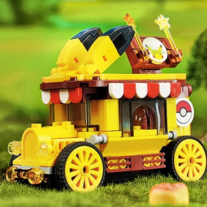 Keeppley Pokemon building blocks Pikachu car model