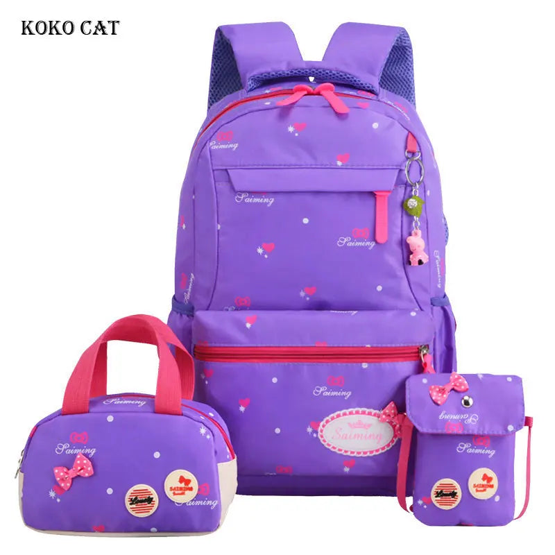 Orthopedic Backpack Satchel Kids Pink