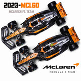 Bburago 1:43 P2 イギリス GP マクラーレン F1 MCL60 2023 #4 ランド・ノリス #81 オスカー・ピアストリ 合金車 ダイキャスト