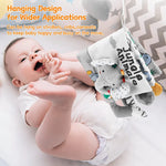 Soft Baby Books 3D Touch Feel High Contrast Cloth Book