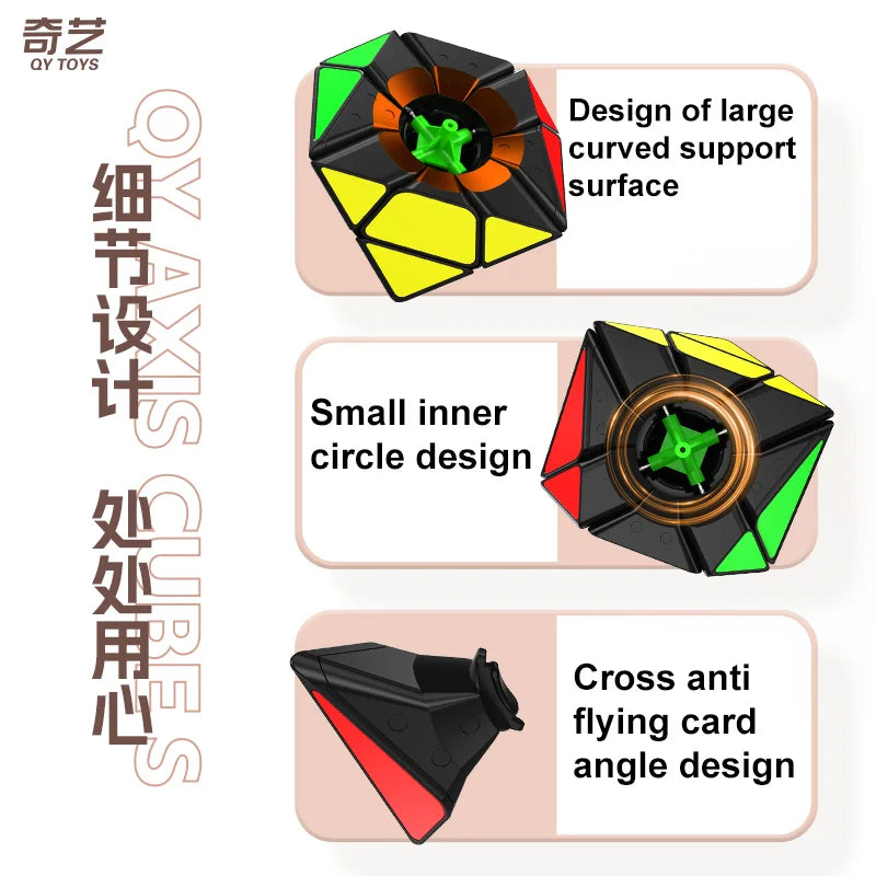 QiYi スピードキューブ アクシス マジックキューブ 3x3x3 ステッカーなし