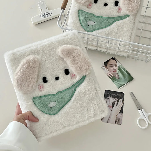 Plush Dog A6 Binder Photocard Holder with 10pcs Inner Pages