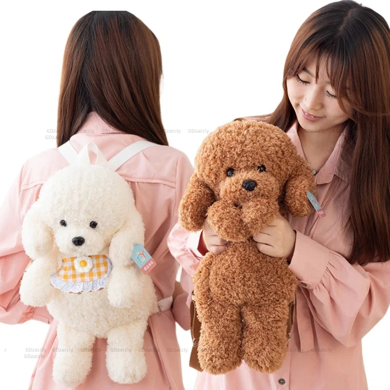 Soft Poodle Backpack LIGHT BROWN