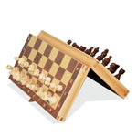 Large Magnetic Wooden Folding Chess Set Felted Game Board 39cm*39cm