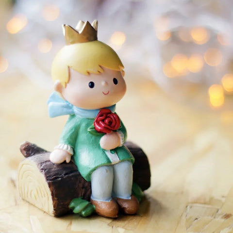 Resin Little Princes Miniatures Figurine Cake Topper