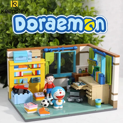 Keeppley Doraemon building blocks Nobita Nobi's room model