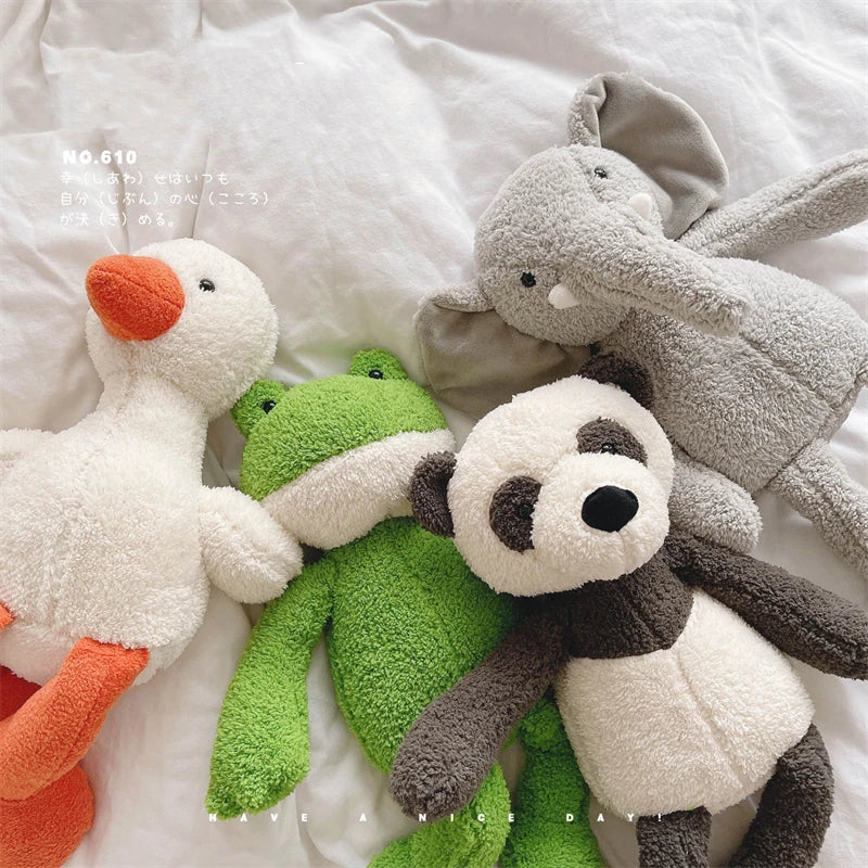 40cm Soft Toy Fluffy Long-legged Frog Panda Elephant Chick