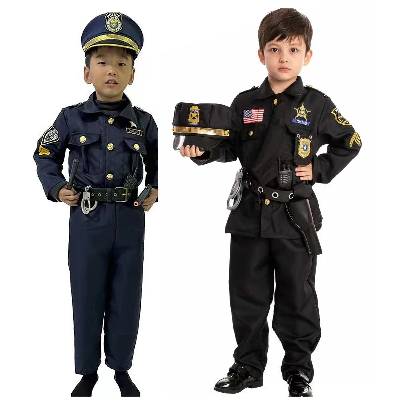 Children Policeman Costumes Set