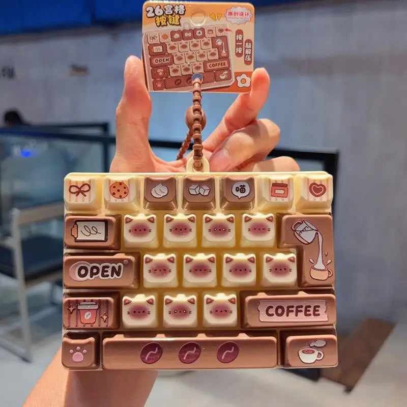 26 Key Pudding Keyboard Cartoon Clicker