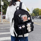 Kawaii Aesthetic Multi-Pocket Backpack