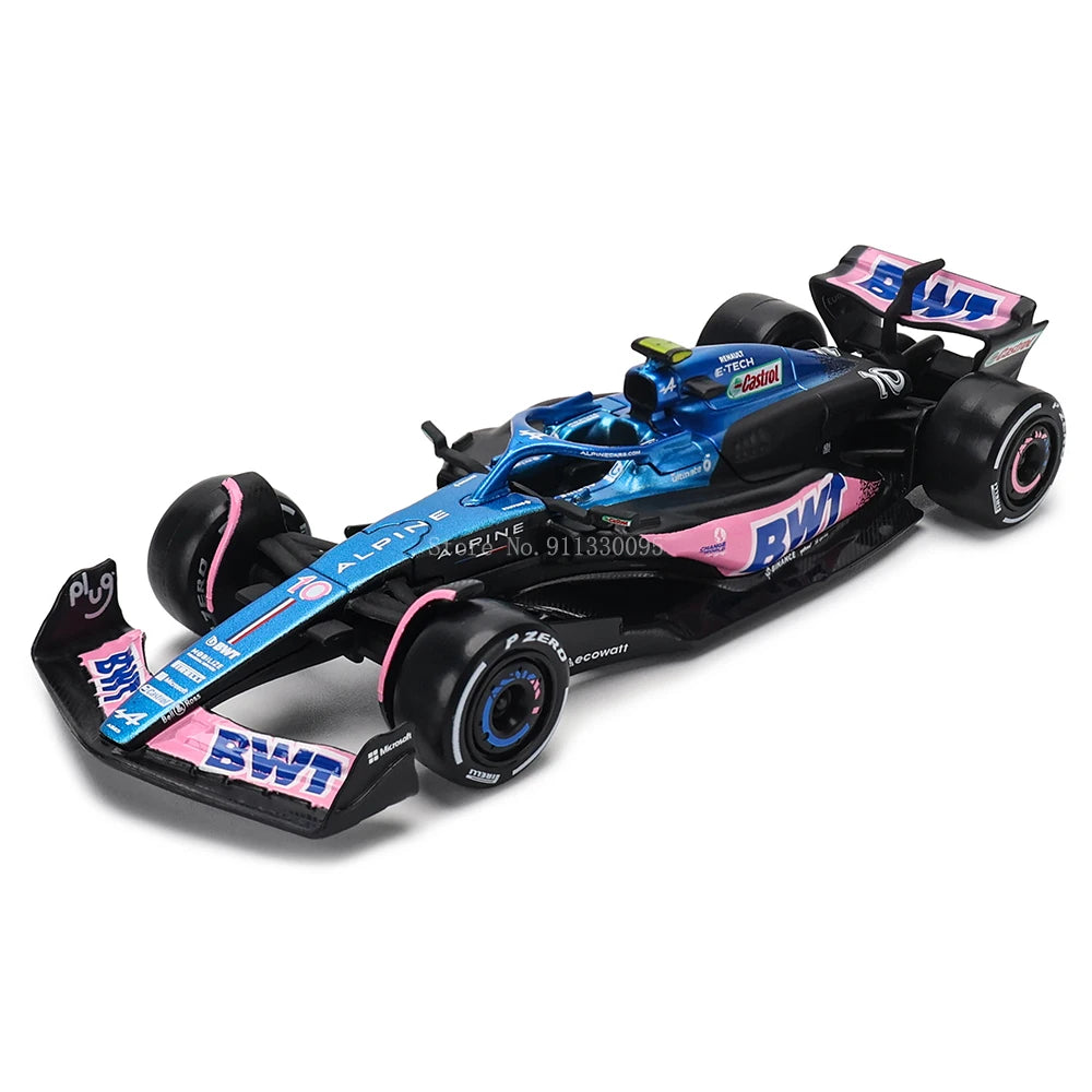 Bburago 1:43 Alpine F1 Team A523 2023 #10 Pierre Gasly #31 Esteban Ocon Alloy Car Die Cast