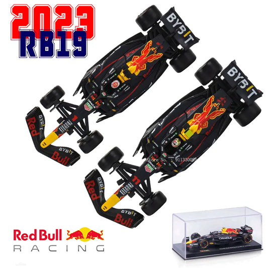 Bburago 1:43 F1 2023 Champion 1# Verstappen Red Bull Racing RB19 #11 Perez Alloy Car Die Cast