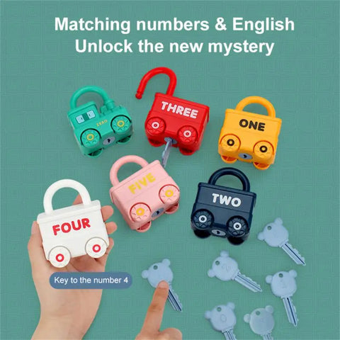 Baby Learning Lock With Key Car