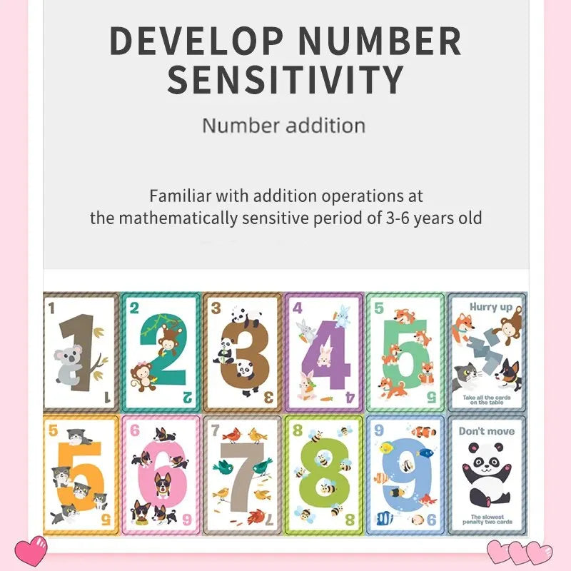 Children's Number Cards Math Addition And Subtraction