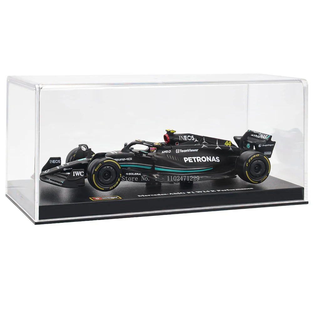 Bburago 1:43 W14 2023 44# Hamilton Mercedes-AMG Petronas F1 Team #63 Russell Alloy Car Die Cast