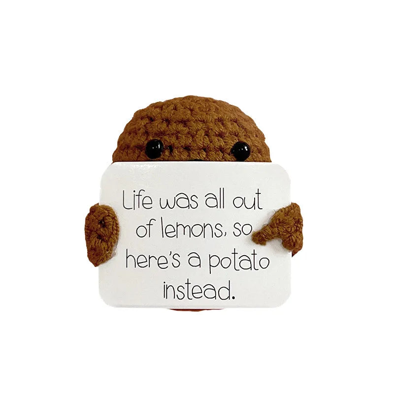 Cute Potato Handmade Plush Ornament Knitting Wool Yarn