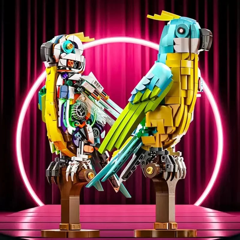 Parrot With Light Building Blocks Kit