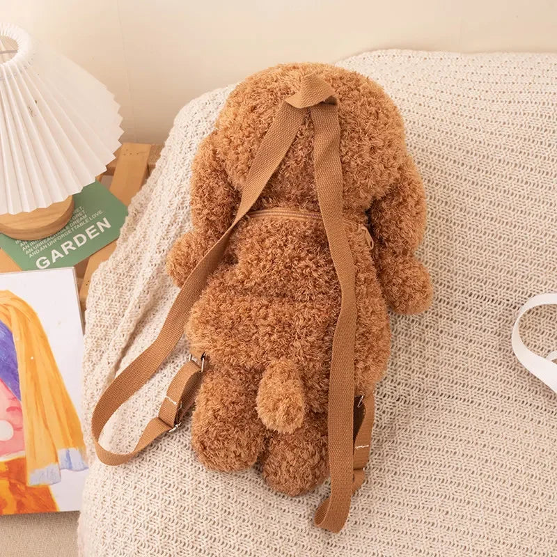 Soft Poodle Backpack LIGHT BROWN