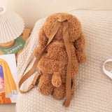 Soft Poodle Backpack WHITE
