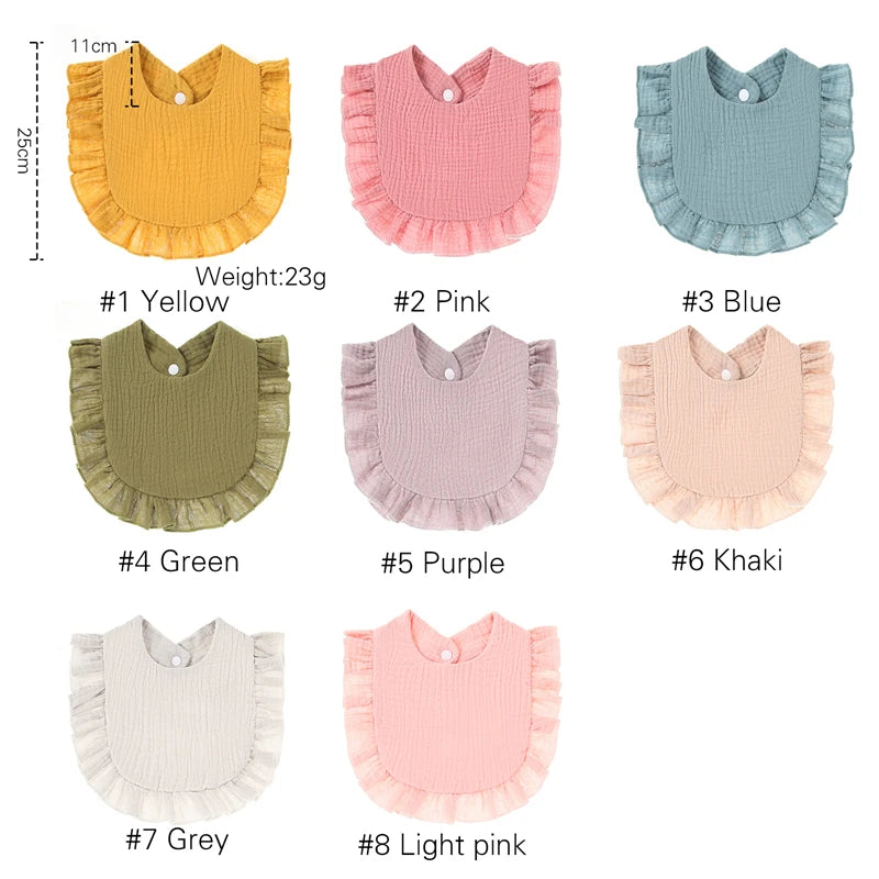 10Pcs/Set Korean Style Baby Bibs Cotton