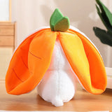 20-45cm Strawberry Rabbit In Carrot Bag Plush Toys