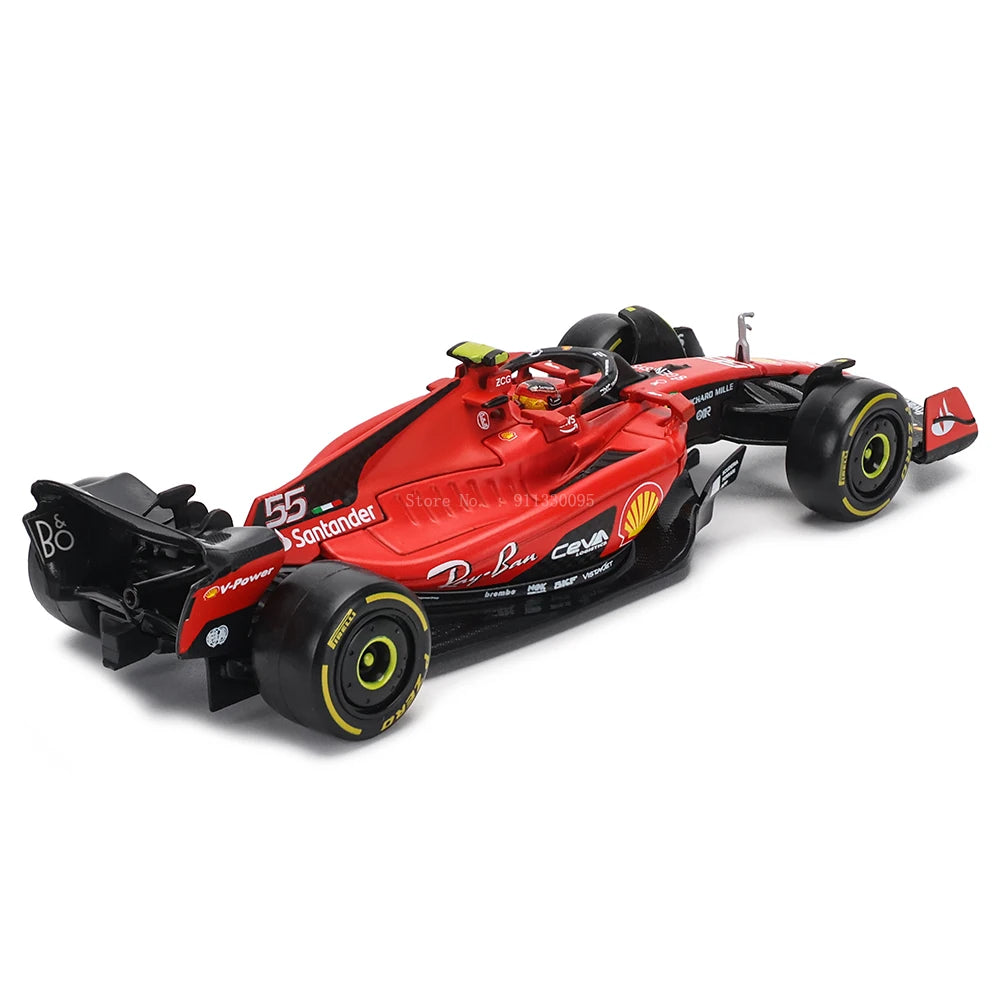 Bburago 1:43 F1 2023 16# Charles Leclerc Scuderia Ferrari SF23 #55 Carlos Sainz Alloy Car Die Cast Car